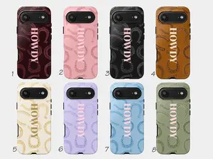 Howdy Horseshoe Phone Case Set | Western Cowgirl iPhone Cover, Country Rodeo Gift #WesternPhoneCase #HowdyCase #CowgirlStyle #HorseshoeDesign #CountryGift #RodeoVibes