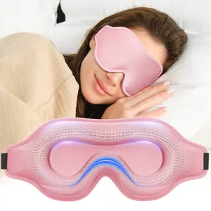 Weighted Sleep Mask, Blackout Eye Mask for Side Sleeper, 3D Contoured Sleeping Mask for Men Women, Travel Blindfold with Adjustable Strap (Obsidian, 4.6oz)
