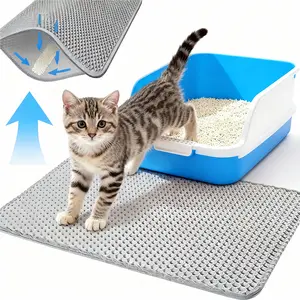 Anti-Tracking Litter Mat,non-slip mat,Double Layered Litter Mat,Extra Thick Litter Mat,Waterproof Litter Mat,Non Slip Litter Mat,catlitterbox,small space,odor proof,pet puppy pad,crate liner,pet peepads,inside floor,big cat,indoordogtoilet,indoorpottymat
