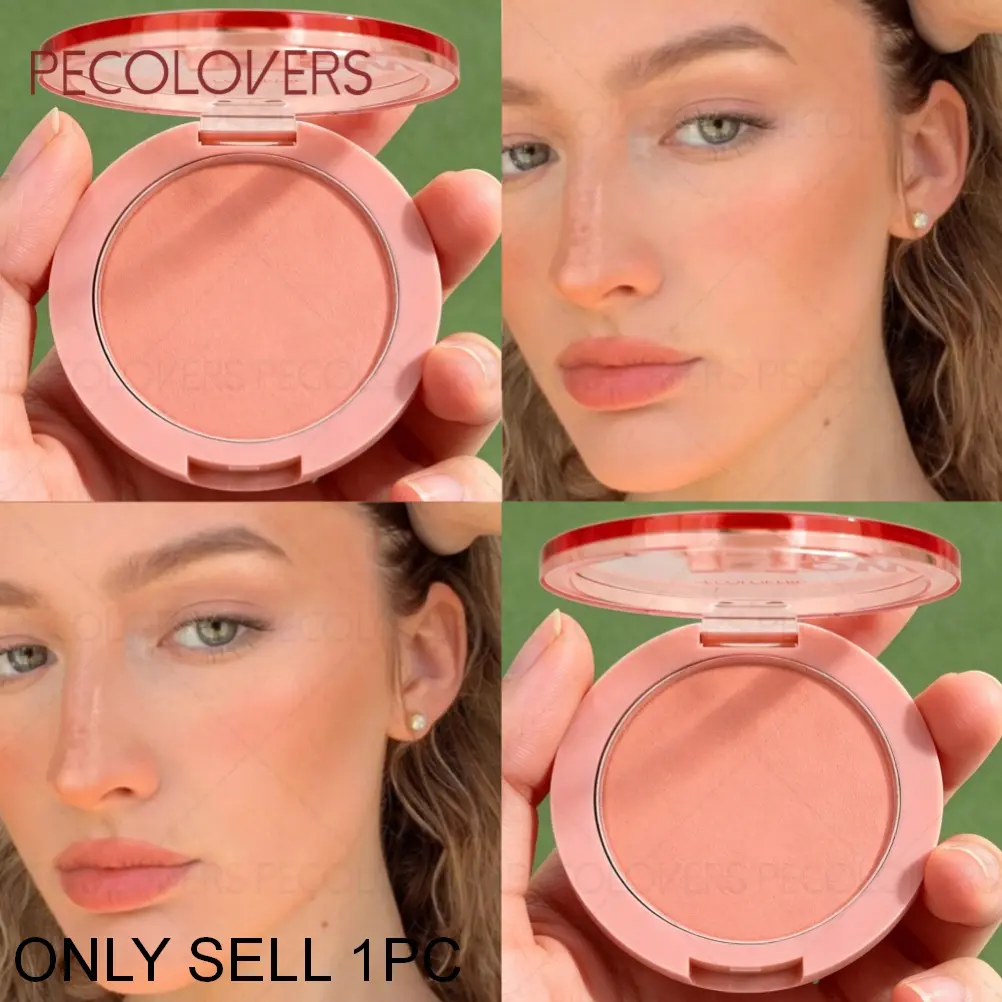 1PC Soft Gradient Matte Finish Single Color Blush Palette, Beauty Cosmetics, Light Pink to Purple Shades, Rich In Colors, Durable, Nude Makeup, Monochrome Blush Palette, Suitable for Beginner