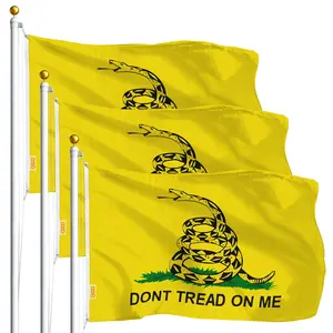 Gadsden Don't Tread on Me Flag 3x5 Ft 3-Pack Printed Polyester By G128