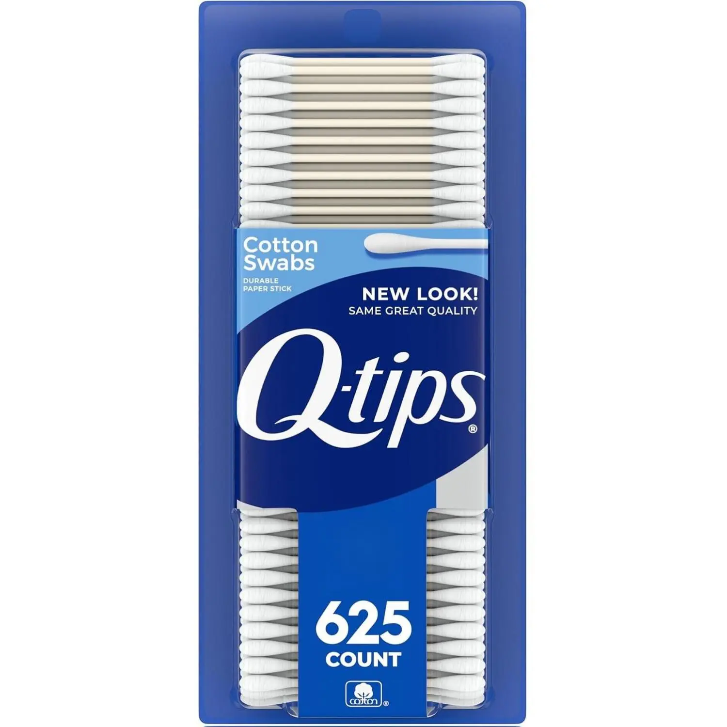 Q-tips Cotton Swabs For Hygiene And Beauty Care Original 100% Cotton 625 Count Soft Delicate For Sensitive Jobs Like Baby Care And Electronics Cleaning