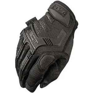 Mechanix Wear Size L Synthetic Leather/TPR Anti-Vibration/Impact Protection Work Gloves For Mechanics & Lifting, Uncoated, Hook & Loop Cuff, Full Fingered, Black, Paired MPT-55-010