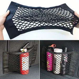 Car Trunk Storage Bag, Suv Rear Seat Back Multifunctional Mesh Pouch, Space-Saving Car Accessories with Cargo Compartment Organizer, Car Backseat Organizer, Car Interior Storage