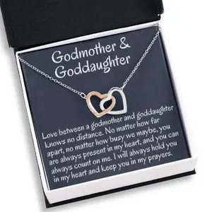 Goddaughter Necklace, Godmother & Goddaughter Gift Necklace, Necklace Gift For Baptism, Confirmation, Graduation Birthday 367, Beautiful Necklace for Daughter - Perfect Gift for Birthdays, Holidays, or Special Occasions