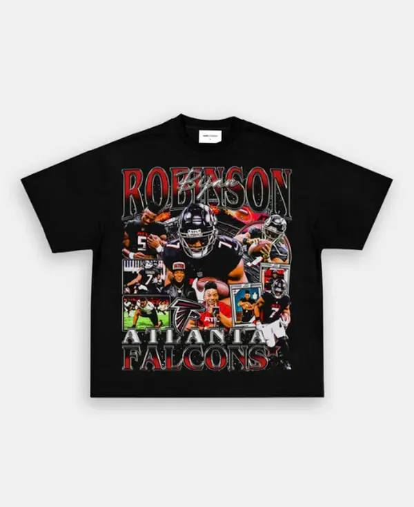 BJIAN ROBINSON-ATL TEE, Retro Football Shirt ,Football Shirt Christmas Gift Unisex, Football 90s Vintage Fan Gift,football American Graphic Vintage, Gift For women And Man Unisex T-shirt
