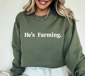 Farming Shirt, He's Farming Shirt, Farmer's Wife Shirt, Funny Farmer Shirt, Farming Gift, Farmer Girlfriend Gift, Farmer Husband Boyfriend