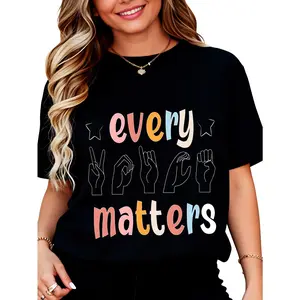 Every Voice Matters T-Shirt for Women Men Cotton Clothing