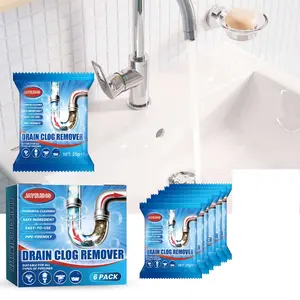 Drain Cleaner Powder, Toilet Kitchen Sink Clog Prevention, Drain Cleaning Deodorizer, Effective Drain Unclogging Agent, Drain Clog Remover