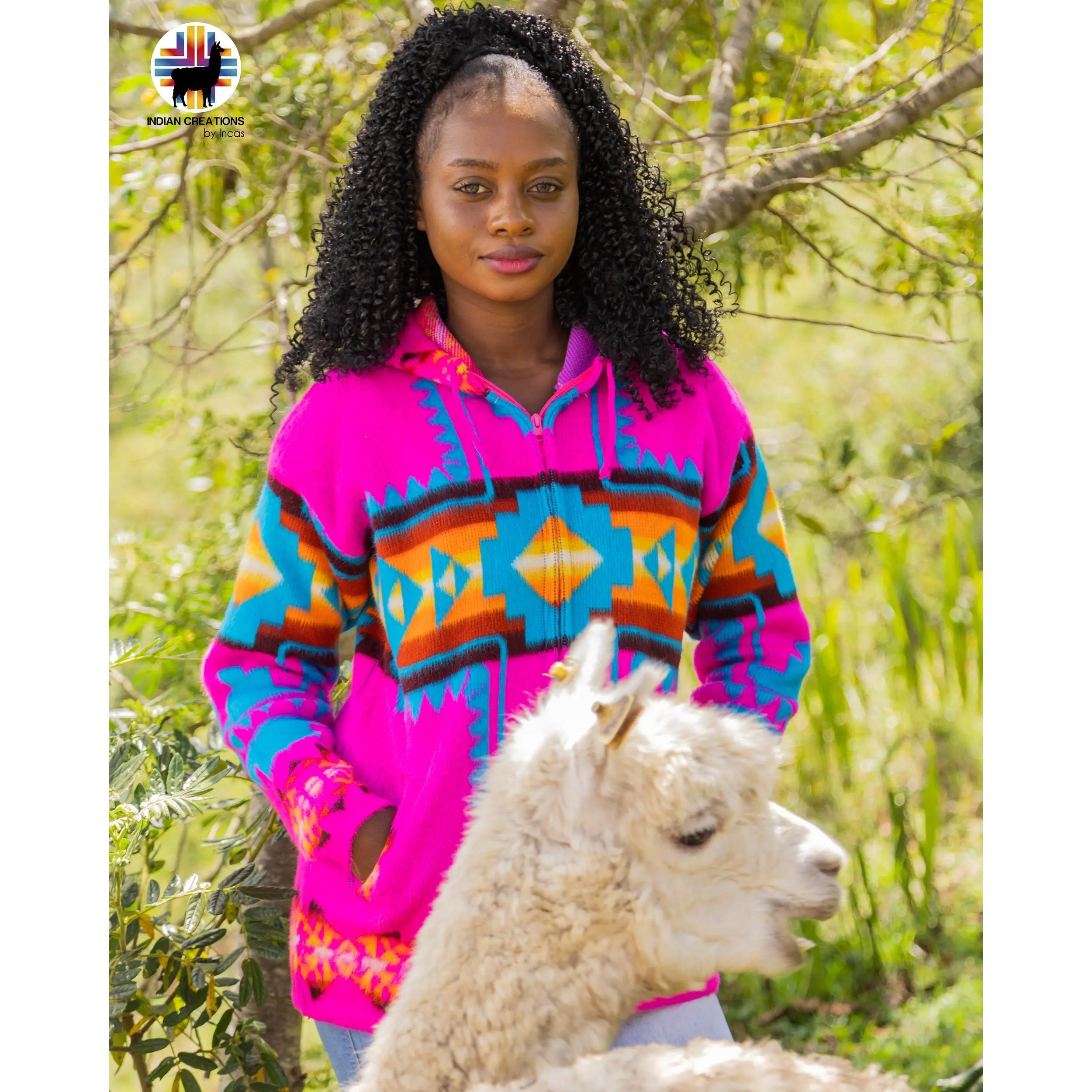 Pink Dahlia Alpaca Jacket