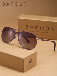 BARCUR Classic, Lightweight, Comfortable, Vacation Style Sunglasses With TAC Lens Material, Oval Frame, Fashionable Decoration, Versatile UV, Glare Reduction, Brand Packaging, A Great Gift