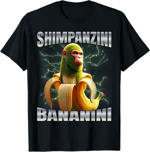 Shimpanzini Bananini T-Shirt - Ismaellc Shop 66B0F5FCY5ST