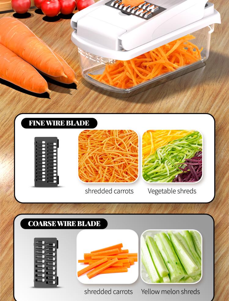 8-Blade Vegetable Chopper Food Slicer Pro SetOnion Chopper, Cabbage SaladChopping,Stainless Steel Blades, HomeUtensils,Cooking Kitchen Gadget 8-Blade Vegetable Chopper Food Slicer Pro SetOnion Chopper, Cabbage SaladChopping,Stainless Steel Blades, HomeUtensils,Cooking Kitchen Gadget