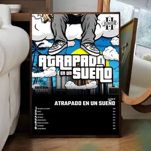 Junior H - Atrapado En Un Sueo Album Cover Poster Decor Artwork Wall Ornaments