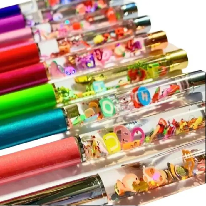 CJ Sparkle Customizable Snow Globe Pens - Enhance Your Writing Experience with Your Interests