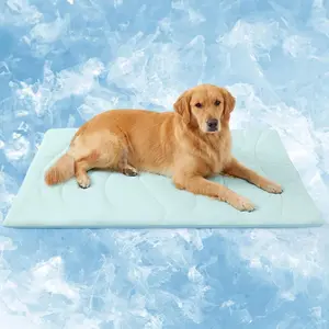 Cooling Mat for Large Dogs, Double-Sided  & Cool(Q-Max>0.5),Portable  Cooling Mat for Summer(M/22.83 * 35.83 inch)