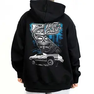 Cali and Lowrider Art Tattoo Chicano Clothing Mexican Clothes Lowrider Clothes Oversized Graphic Tee Medium Heavy Sweatshirt Hoodie for Men & Women Unisex Loose Fit 50% Cotton 50% Polyester
