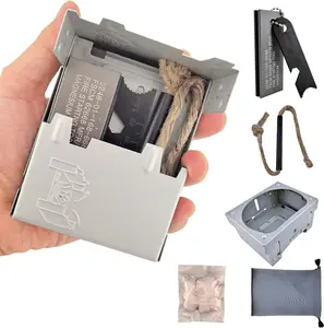 Survival Fire Starter Kit - Ferro Rod, Magnesium Striker for Camping, Hiking Emergency Use
