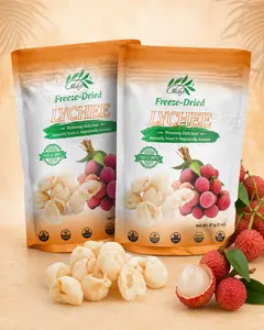 CHAVI Freeze-Dried Lychee |pack of 2 - Healthy  Superfood Super snacks  Fruit- Natural Sweet No Added Sugars or Preservatives - Non-GMO, Vegan, Gluten-Free 4 oz |