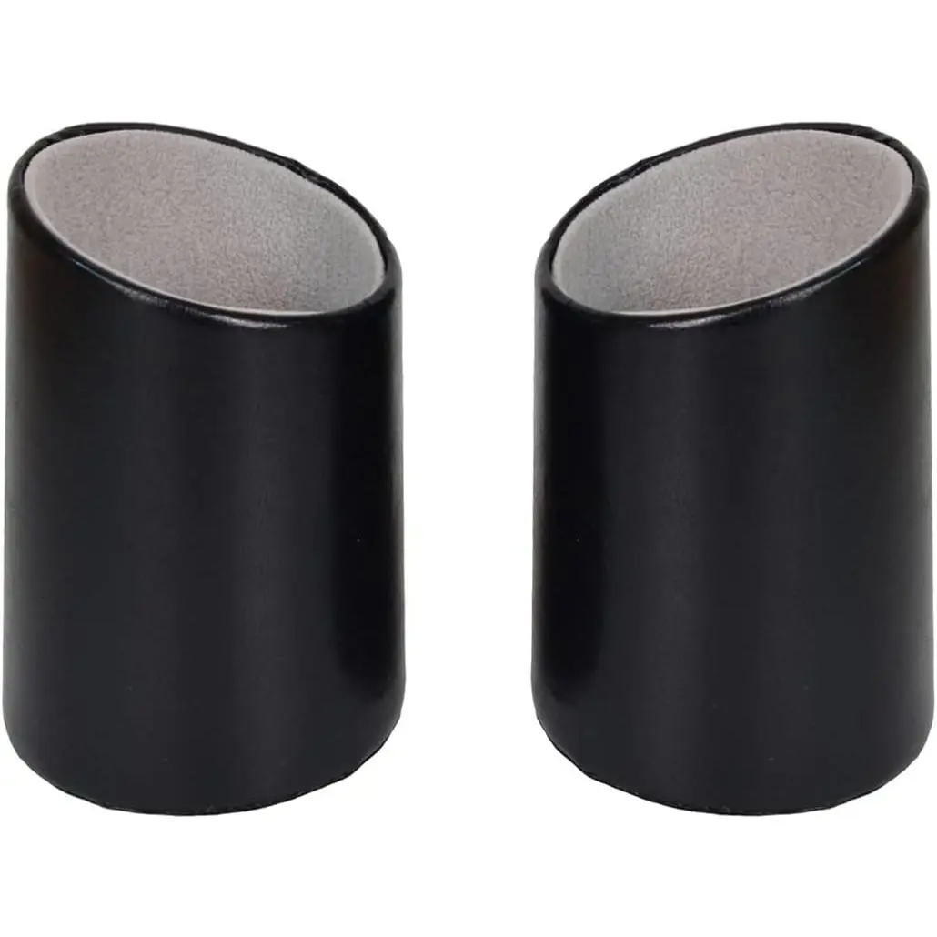 2 Pack Eyeglasses Holder PU Leather Glasses Stand Case Holder for Desks or Nightstands