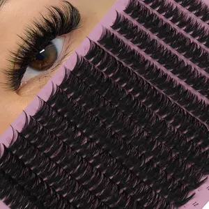 14 Pairs 3D Voluminous False Eyelashes Set, Natural Lash Extension Kit, 60D D Curl, Mixed Lengths 8-16mm, DIY Makeup, Beginner Friendly