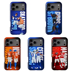 Dart x Skattebo, St. Brown x Gibbs, Pickens x Ceedee, Rice x Mahomes, Bo Nix x Sutton Phone Case, for iPhone17 ProMax /16/15/14/13/12/11 Plus for Samsung phones, suitable for both men and women,  Perfect Gift for Women Men.A gift for the fans