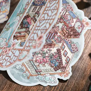 Fantasy Theme Decorative Stickers, Sticker Packs, Pet Material, Floating Light Shadow Series, 6 Sheets/bag (2 Styles X 3 Sheets), Multi-Scene Decoration