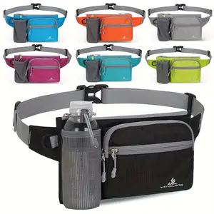 1pc Sports Outdoor Casual Waist Pack Multi-Functional Water Bottle Waist Belt Bag Waist Pouch for Jogging Fitness, Shopping, Hiking, Back to School, Marathon Competition And More