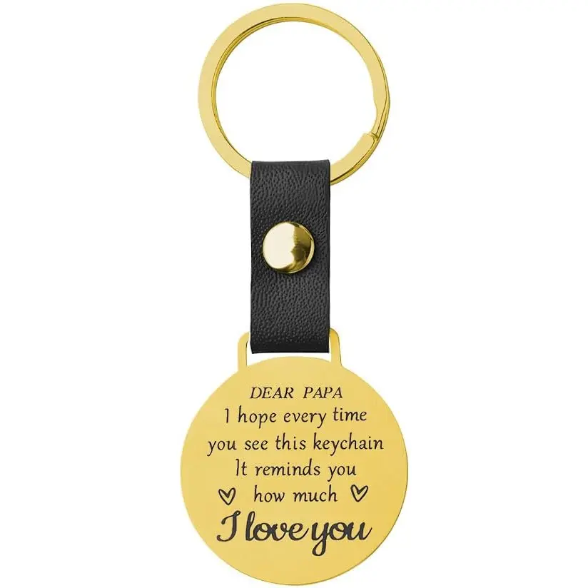 Grandpa Papa Papaw Dad Keychain Fathers Day Keychain Gifts for Dad Grandpa