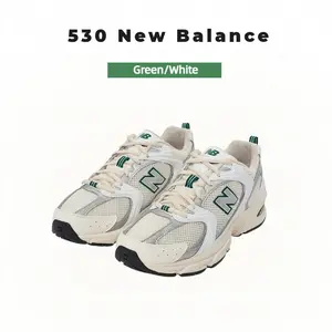 New Balance 530 MR530SX 'Sea Salt Marsh Green' Classic Sneakers with Green/White Colorway and Iconic Design