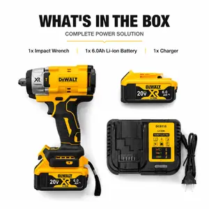 DEWALT DCF922 20V Brushless Impact Kit  Packs a punch in a tiny body – fits anywhere! Long battery life + rapid charger.Busts tires, trucks & stubborn bolts – way faster than air tools Cordless Wrench electric impact wrench automotive maintenance  Speed