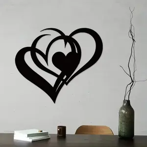 Heart Shaped Metal Wall Art, Durable and Beautiful Decoration, Modern Home Decoration, Easy to Hang, Perfect Thoughtful Gift for Any Occasion