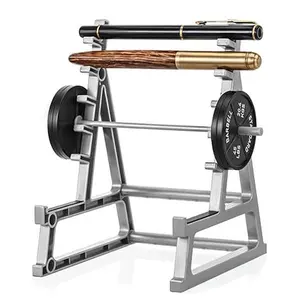 Squat Rack Pen Holder for Desk, Fun Desktop Accessories for Office, Barbell Rack Pen Holder Gym Theme Unique Organizer for Men and Women, Home Mini Weight Rack Pencil Holders for Fitness Weightlifting Lovers