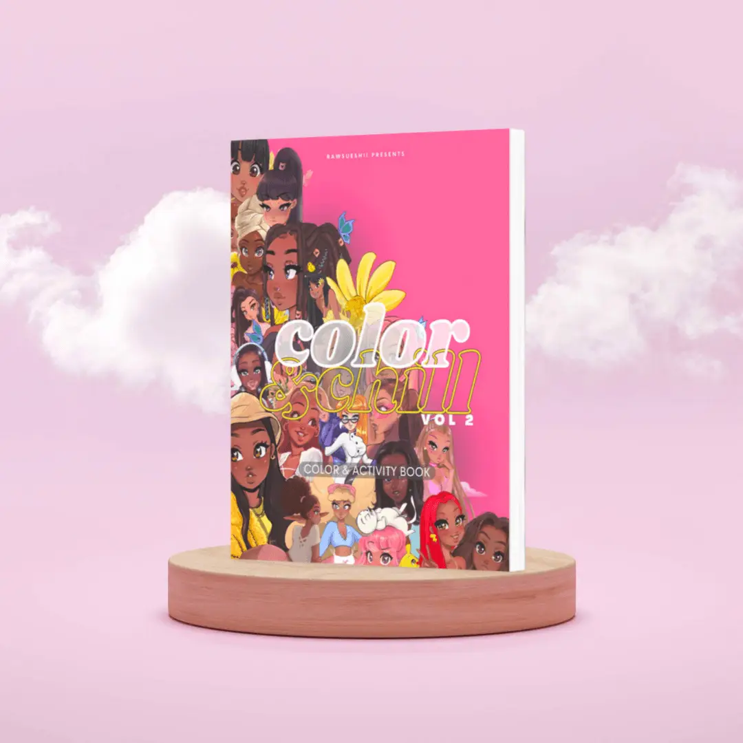 Color & Chill VOL 2 Coloring Book | RawSueshii by Christina Lorré