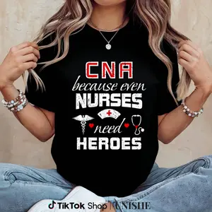 Funny CNA Cotton T-Shirt – Nurse Humor for Everyday Heroes