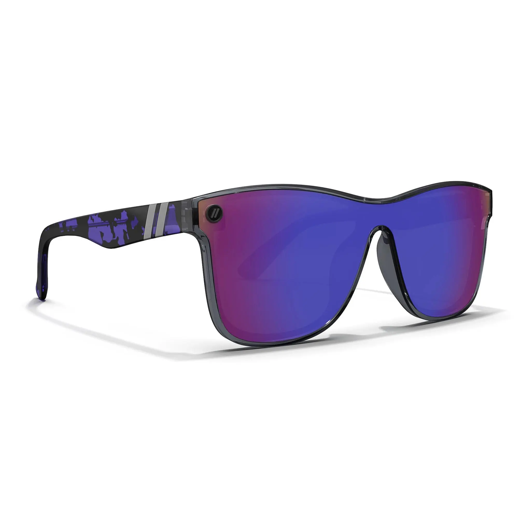 Blenders Millenia DX Violet Tort Sunglasses – Gloss Tortoise Shell Frame, Polarized Purple Mirror Lenses, 100% UV, Scratch‑Resistant