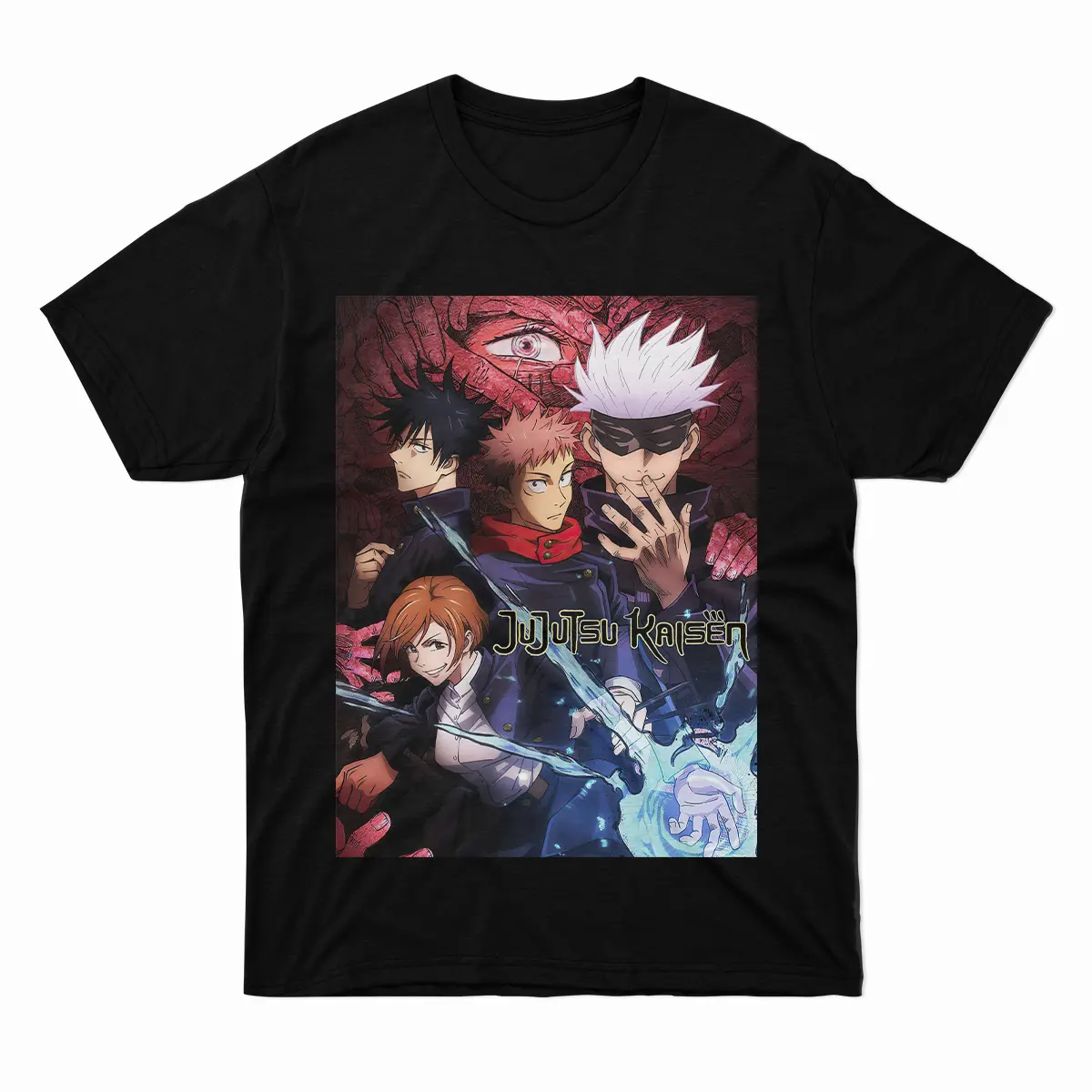 Jujutsu Kaisen Crewneck T-Shirt, Anime JJK Shirt, Jujutsu Kaisen Friends Shirt,  Lover Gift Shirts For Girls Jujutsu Kaisen Shirt