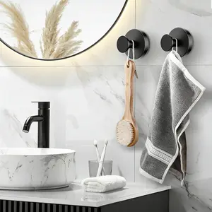 Decerk 2 PCS Suction Cup Hooks christmas gift Gadgets Kitchen home essentials  suction Hooks bathroom accessories Waterproof Reuseable for Shower Bathroom Towel Hooks Shower Hooks Holders Shower Hooks Hanging Towels Loofah Robe