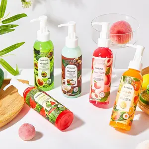 Exfoliating Cream 150ml - Watermelon Peach Coconut Avocado Scented Glycolic Acid Cleanser for Smooth Skin Nourishment, Deep Cleansing & Gentle Exfoliation with Glycolic Essence Cosmetic Body Care