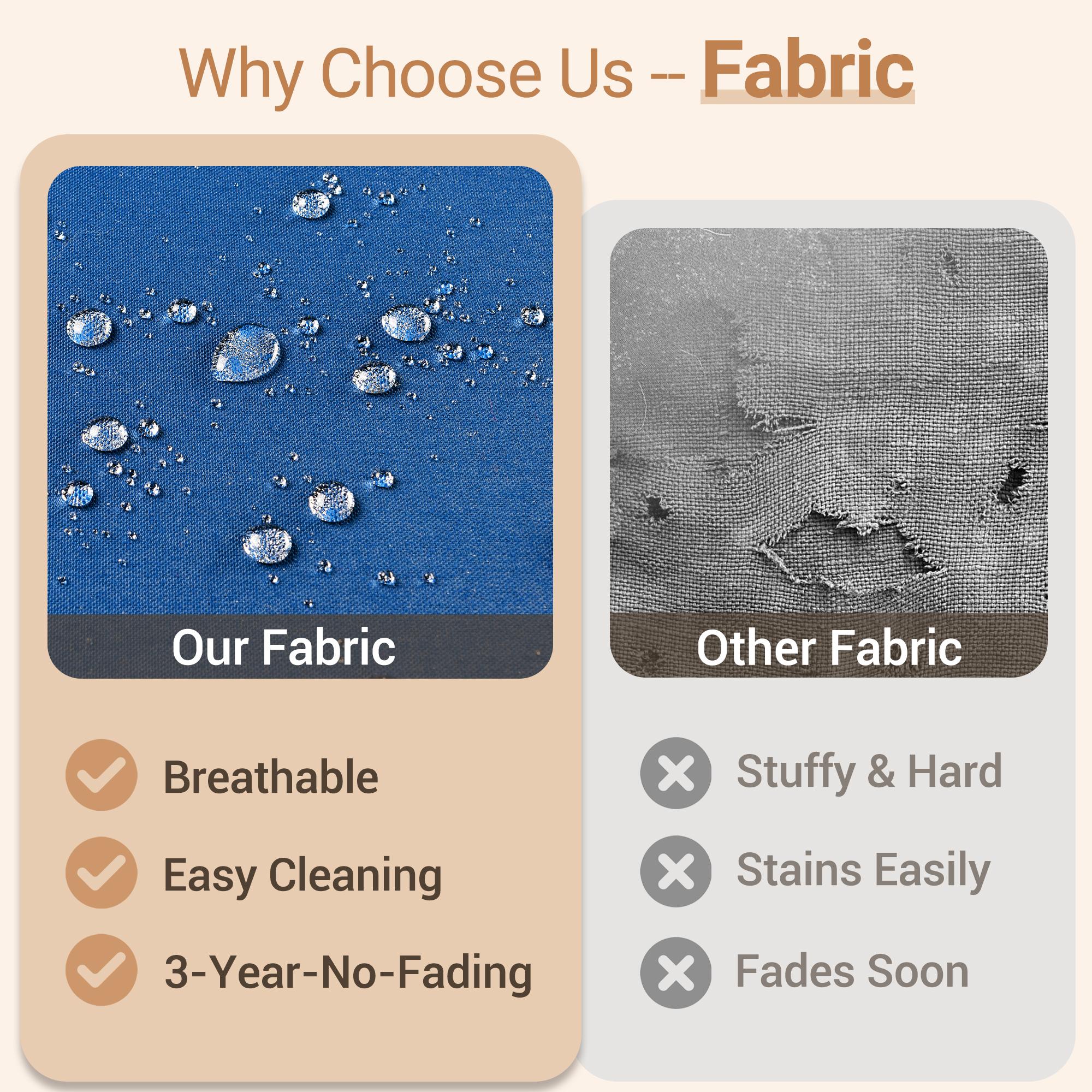 CAODOC Patio Swivel Rocking Chair Set, 3 Piece Outdoor Wicker Rattan Furniture with High Back Chairs, Thick Cushions and Side Table for Garden Porch Deck