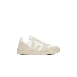 Veja V-10 Sneakers in White, Natural, & Pierre
