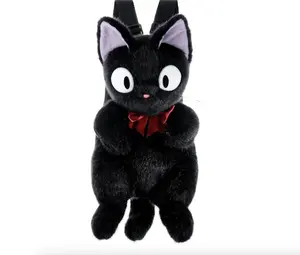 17.3" Black Cat Fluffy Backpack Jiji Bag