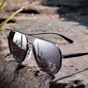 Simple Aviator Polarized Sunglasses UV400 Outdoor Fishing Driving Sun Glasses Trendy Vintage Eyewear