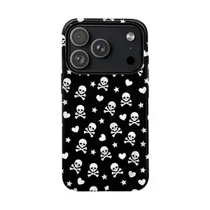 Skull for iPhone Case, suitable for iPhone17 ProMax, 16Promax, Pro, plus, 15, 14, 13. Stylish design, shockproof protective case, smartphone case, phone cover, gift Aesthetic  phone case Shockproof Protector Shockproof Cellphone 17 pro phone cases