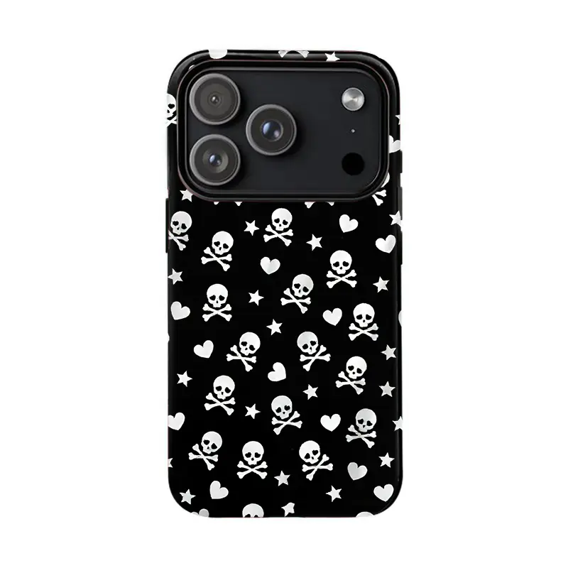 Skull for iPhone Case, suitable for iPhone17 ProMax, 16Promax, Pro, plus, 15, 14, 13. Stylish design, shockproof protective case, smartphone case, phone cover, gift Aesthetic  phone case Shockproof Protector Shockproof Cellphone 17 pro phone cases