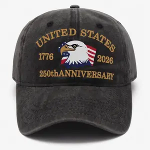 2026 USA 250th Anniversary America Printed Hat - 1776 Patriotic Eagle Vintage Flag Baseball Cap, Independence Celebration Gift, America Printed Hats