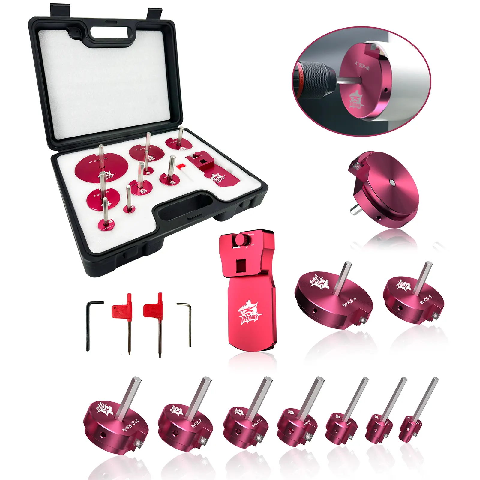 10 PCS( 9PCS+Deburring Tool+Screwdriver x2)