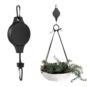 Adjustable Gardening Hook, Extendable Hanging Basket Birdcage Flower Pot Hanger, Creative Home Decorative Suspender, Ideal for Outdoor Use