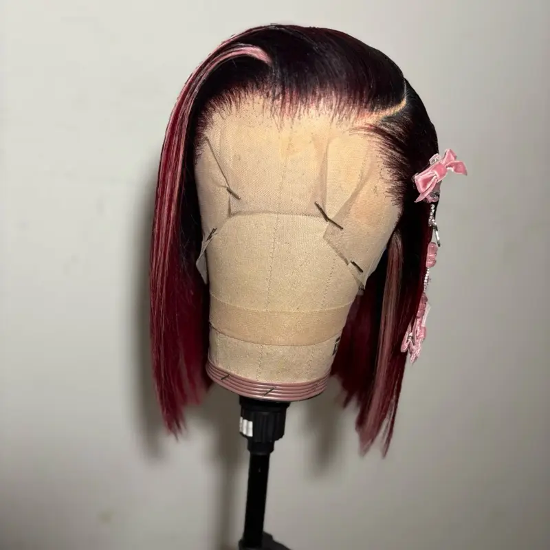 Human hair custom made wig