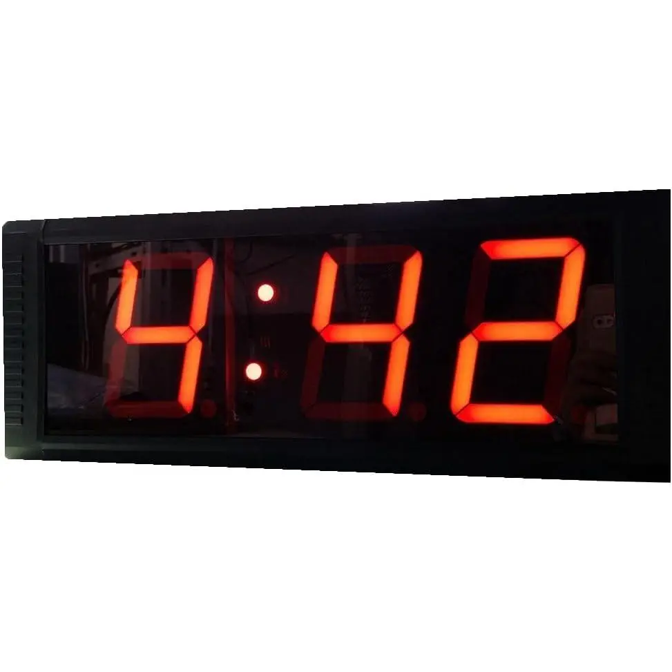 Digital Wall-Mounted Timer, LED Stopwatch for Indoor Sports with 5m Range Remote, Count Up/Down Function, Max 9H 59M, Max 9H59m